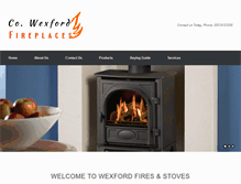 Tablet Screenshot of cowexfordfireplaces.ie